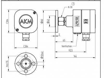 Đồng hồ áp lực máy cắt AKM Qualitrol